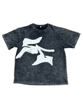“SG”Oversized acid wash vintage tee